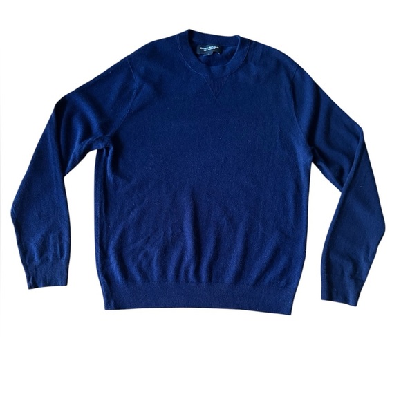 Banana Republic Men’s Large Navy Blue Cashmere Crewneck Sweater - Picture 1 of 6